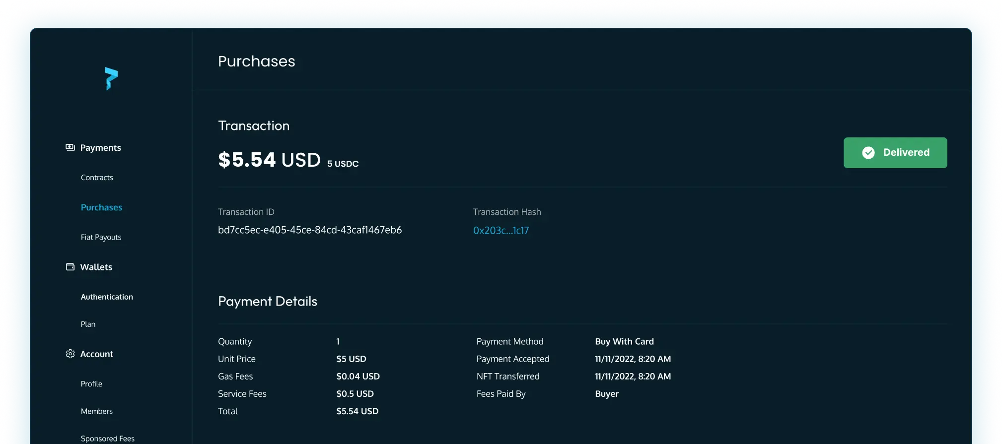 Detailed Transaction Reports